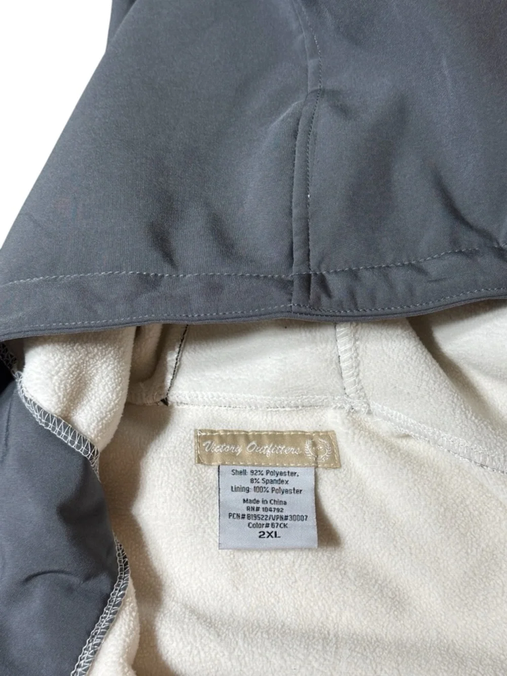 Victory Outfitters ladies 2XL Soft Shell Jacket jacket with hood & zipper pocket - Picture 2 of 3